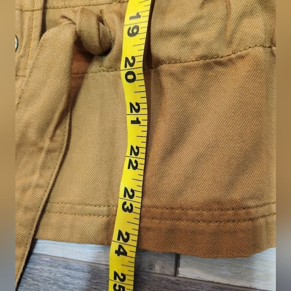 Madewell Southlake Utility Soft Yellow Women's Military Jacket Size Small - Picture 7 of 9